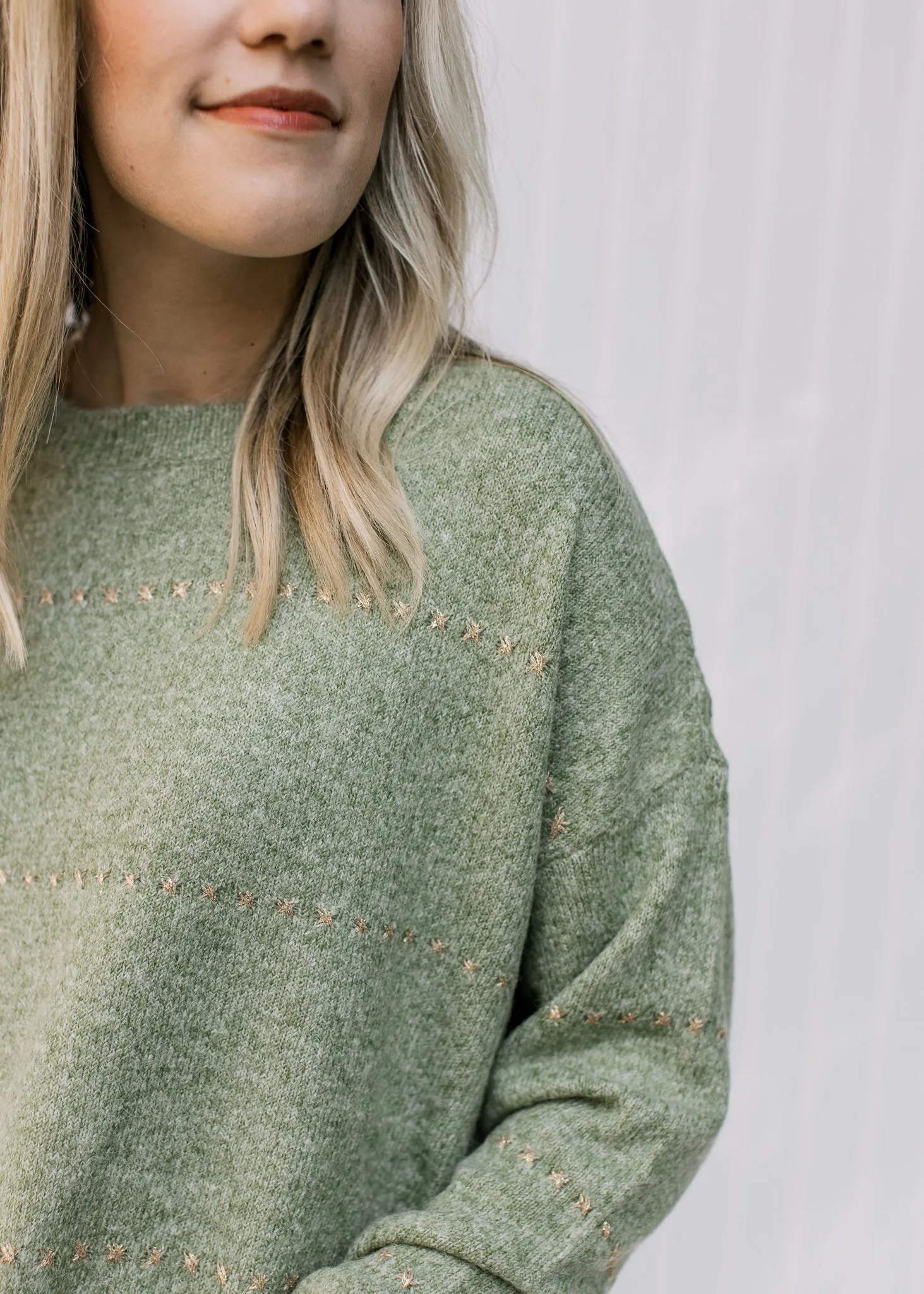 X Shaded Green Sweater