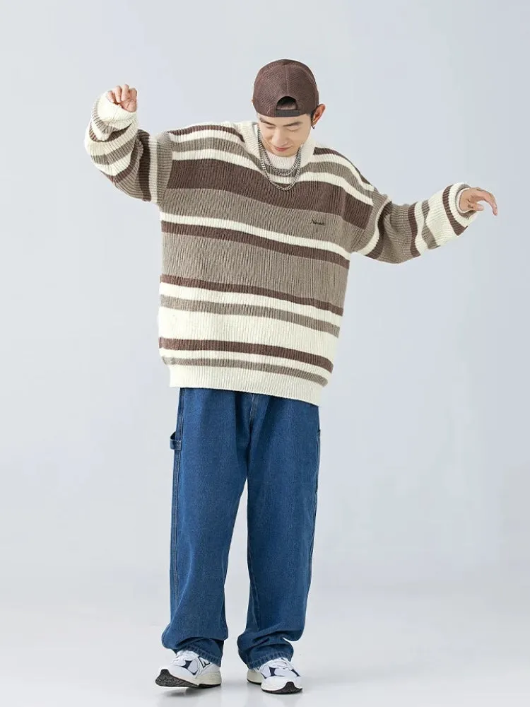 Y2K Vintage Striped Sweater