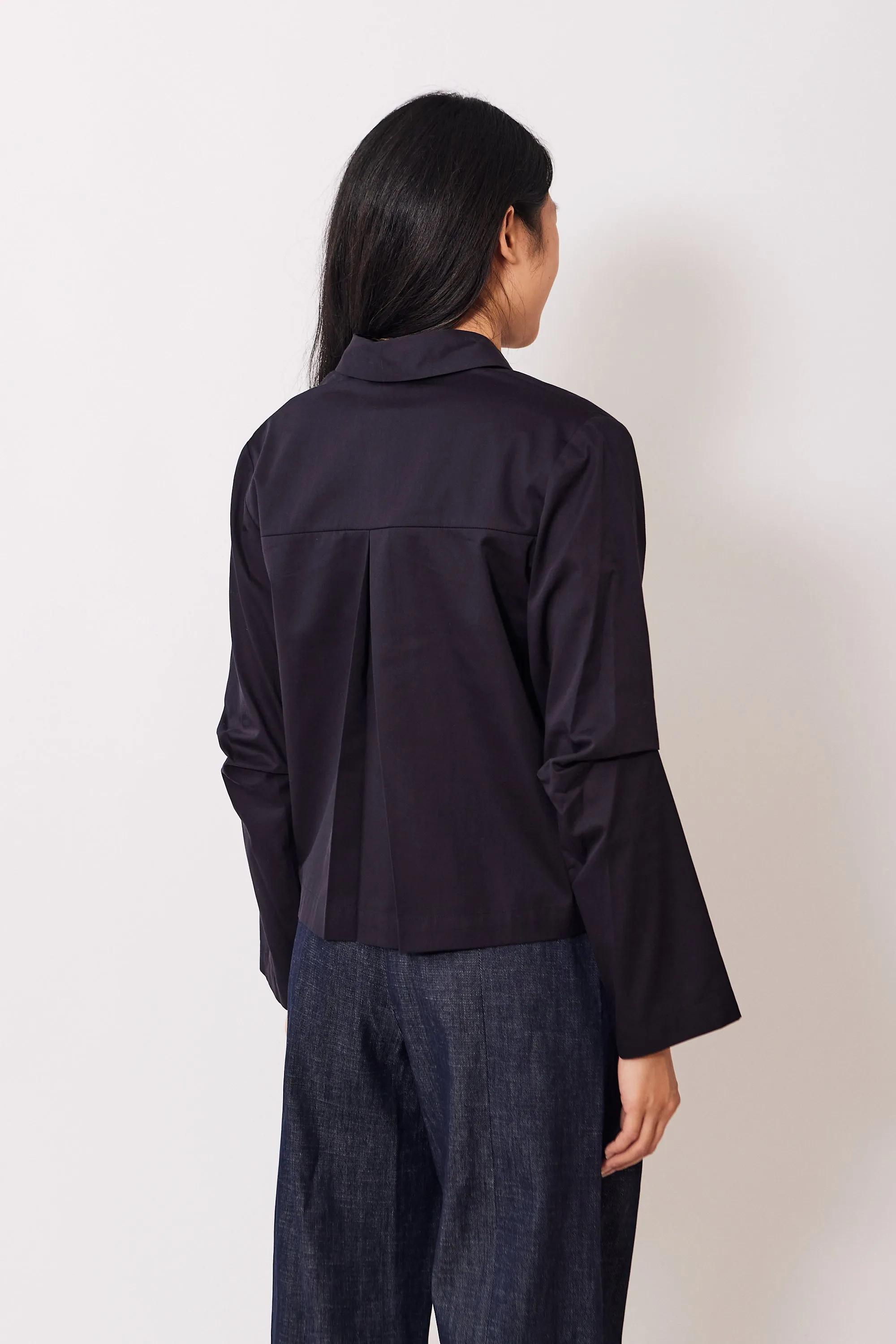 Zero   Maria Cornejo Cotton Broadcloth Biker Shirt
